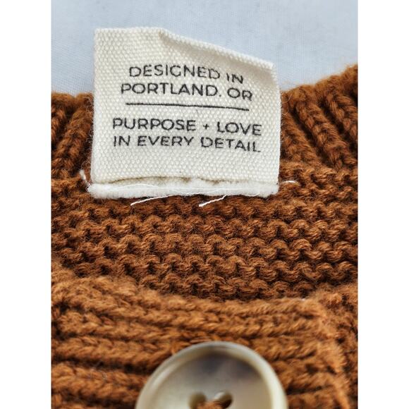 GOUMI KIDS BABY - ORGANIC COTTON - KNIT ROMPER SIENNA - SIZE 0-3 MONTHS - Picture 6 of 6